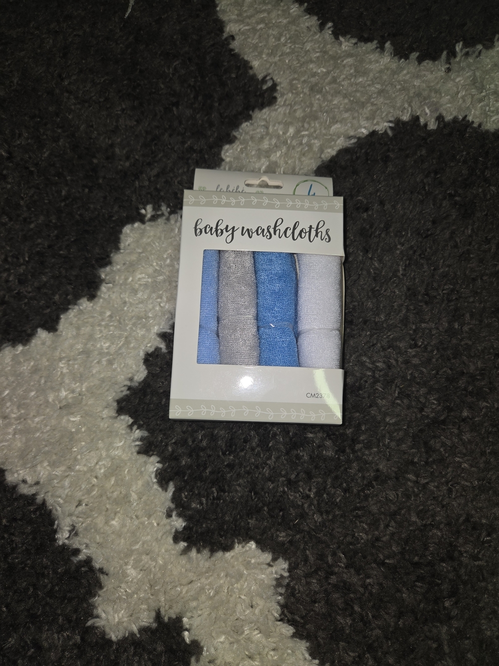 Le Bebe Baby Washcloths - Blue & Gray Assorted Set